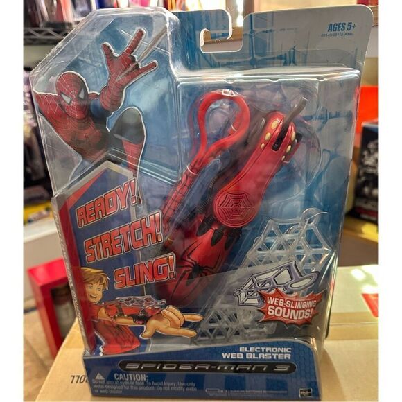 SPIDER-MAN 3 Electronic Web Blaster w/ Web Slinging blasting sounds Hasbro 2006 - Picture 1 of 3